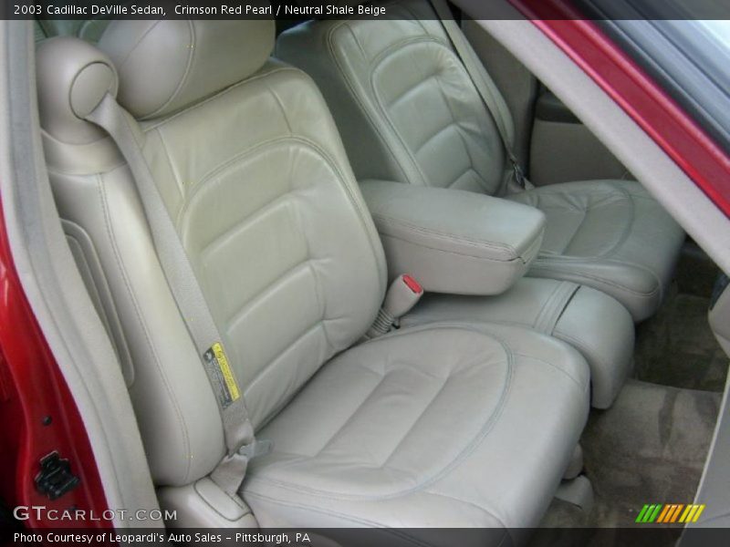 Crimson Red Pearl / Neutral Shale Beige 2003 Cadillac DeVille Sedan