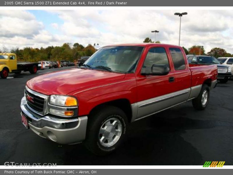 Fire Red / Dark Pewter 2005 GMC Sierra 1500 Z71 Extended Cab 4x4