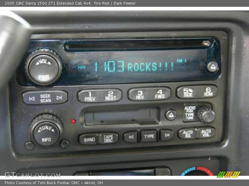 Fire Red / Dark Pewter 2005 GMC Sierra 1500 Z71 Extended Cab 4x4