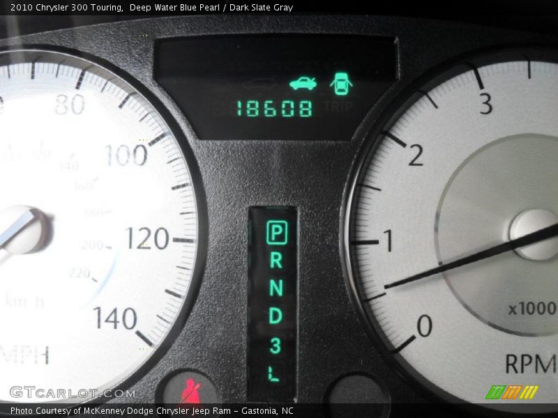 Deep Water Blue Pearl / Dark Slate Gray 2010 Chrysler 300 Touring