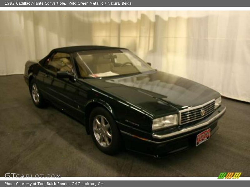 Polo Green Metallic / Natural Beige 1993 Cadillac Allante Convertible