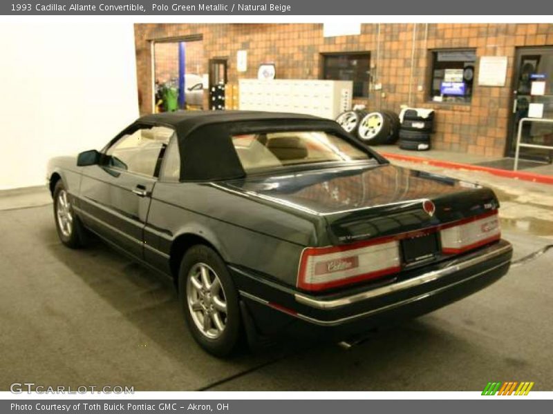 Polo Green Metallic / Natural Beige 1993 Cadillac Allante Convertible