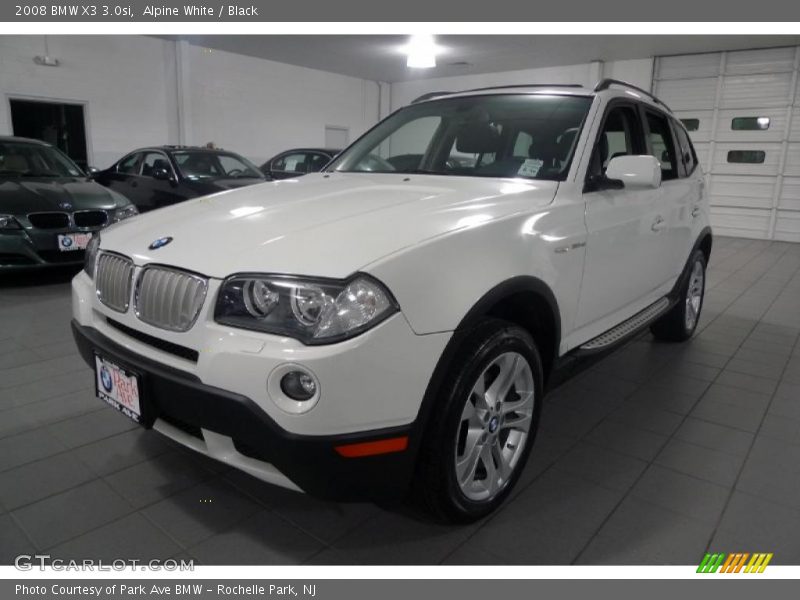 Alpine White / Black 2008 BMW X3 3.0si