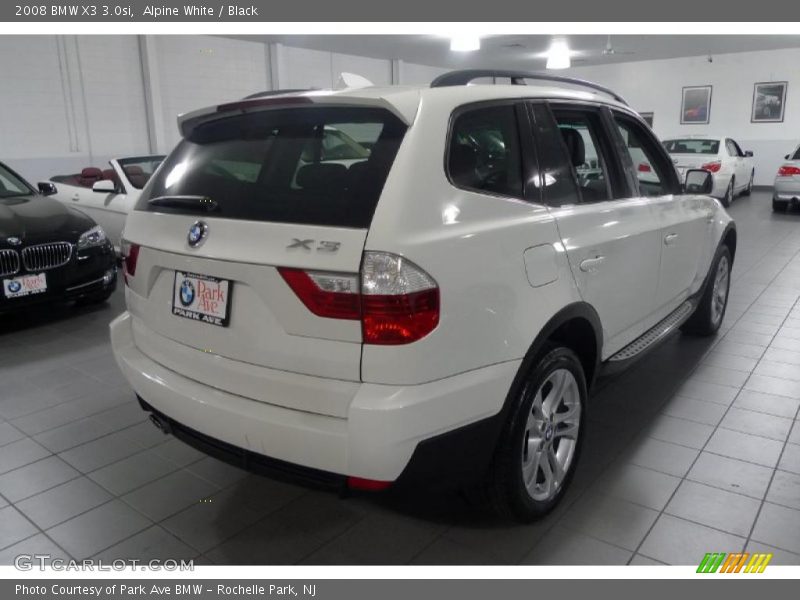 Alpine White / Black 2008 BMW X3 3.0si