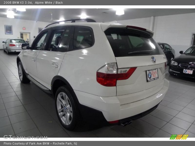 Alpine White / Black 2008 BMW X3 3.0si