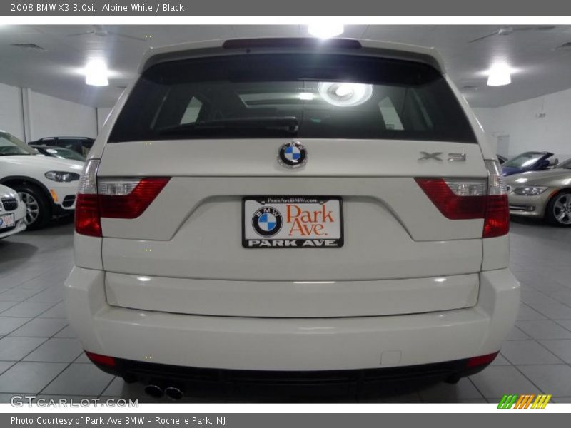 Alpine White / Black 2008 BMW X3 3.0si