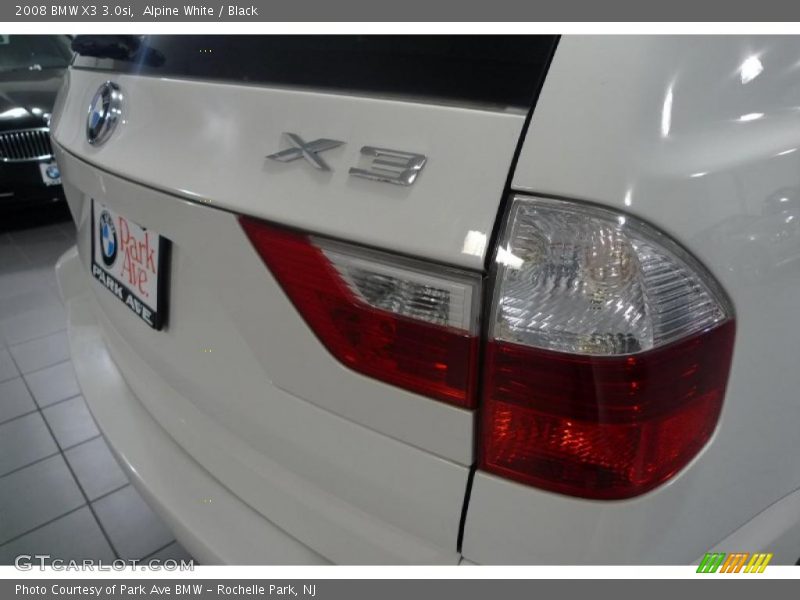 Alpine White / Black 2008 BMW X3 3.0si