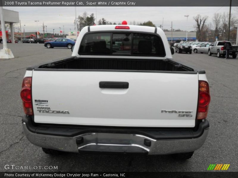 Super White / Graphite Gray 2008 Toyota Tacoma PreRunner Regular Cab