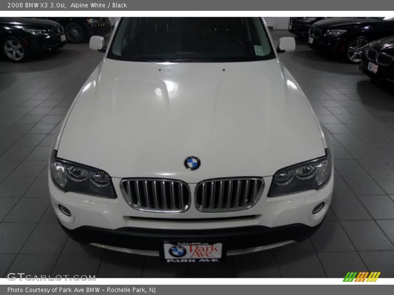 Alpine White / Black 2008 BMW X3 3.0si