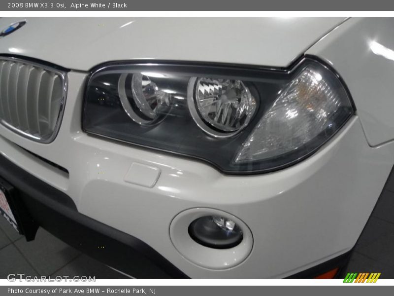 Alpine White / Black 2008 BMW X3 3.0si