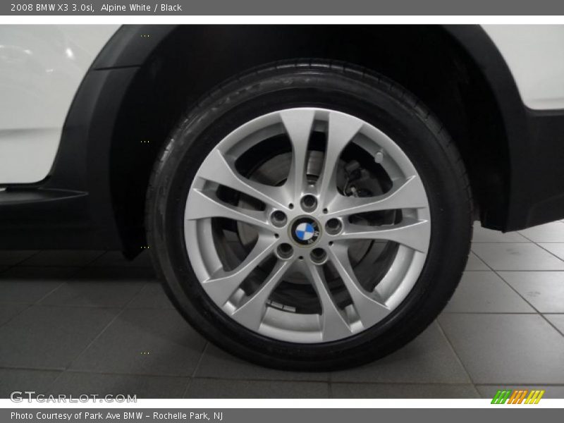 Alpine White / Black 2008 BMW X3 3.0si