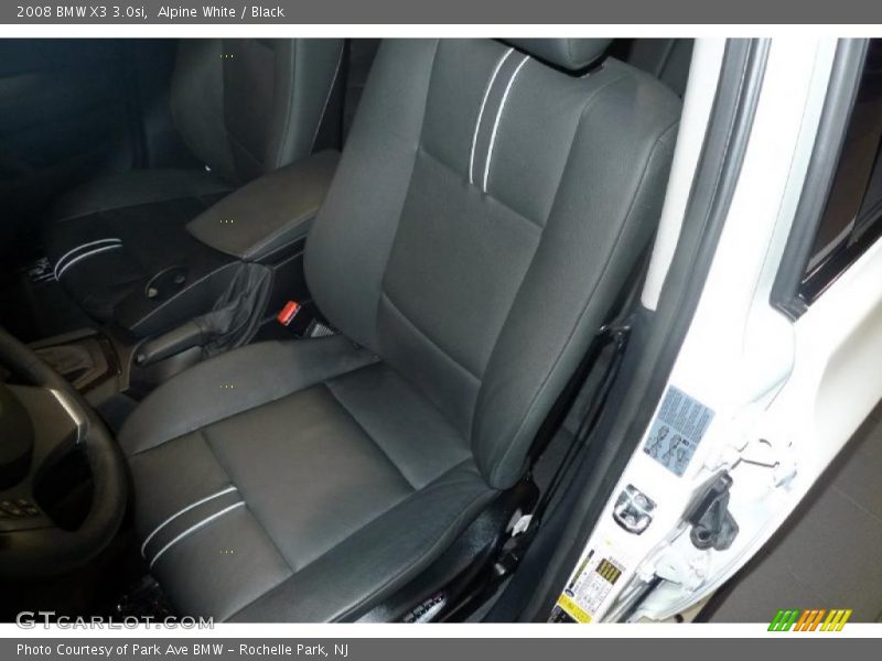 Alpine White / Black 2008 BMW X3 3.0si