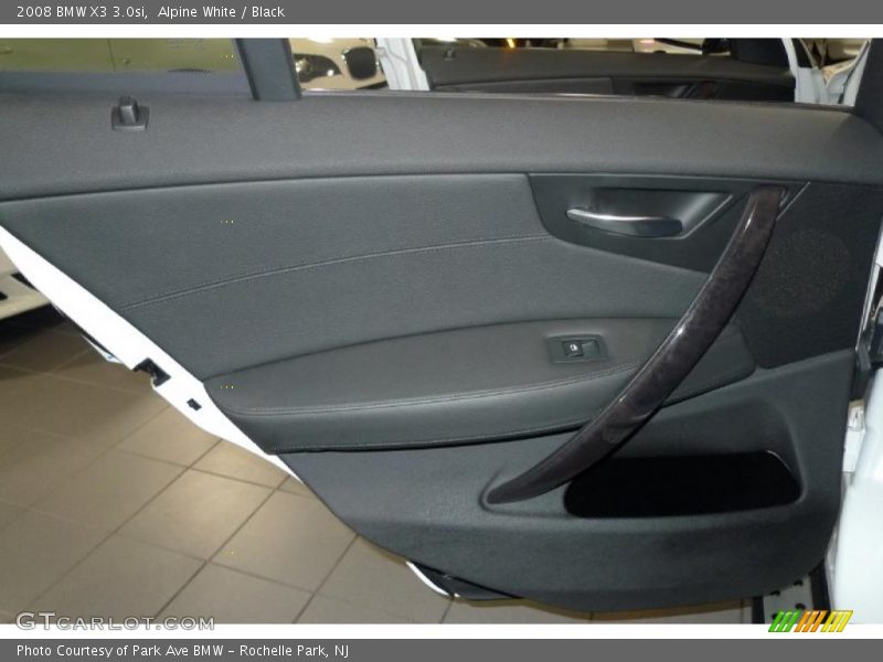 Alpine White / Black 2008 BMW X3 3.0si