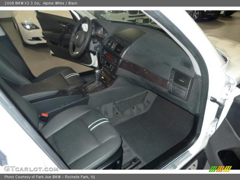 Alpine White / Black 2008 BMW X3 3.0si