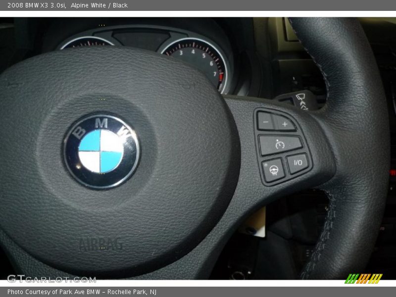 Alpine White / Black 2008 BMW X3 3.0si