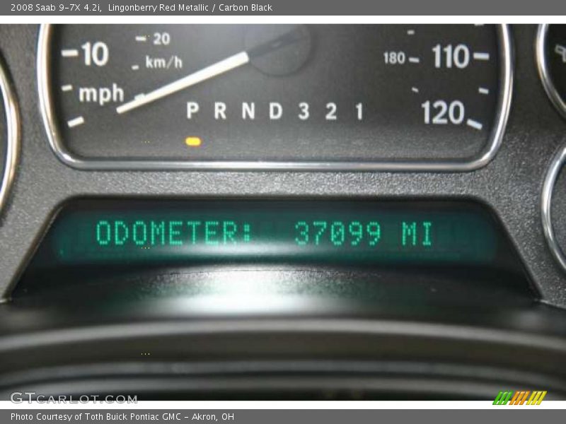 Lingonberry Red Metallic / Carbon Black 2008 Saab 9-7X 4.2i