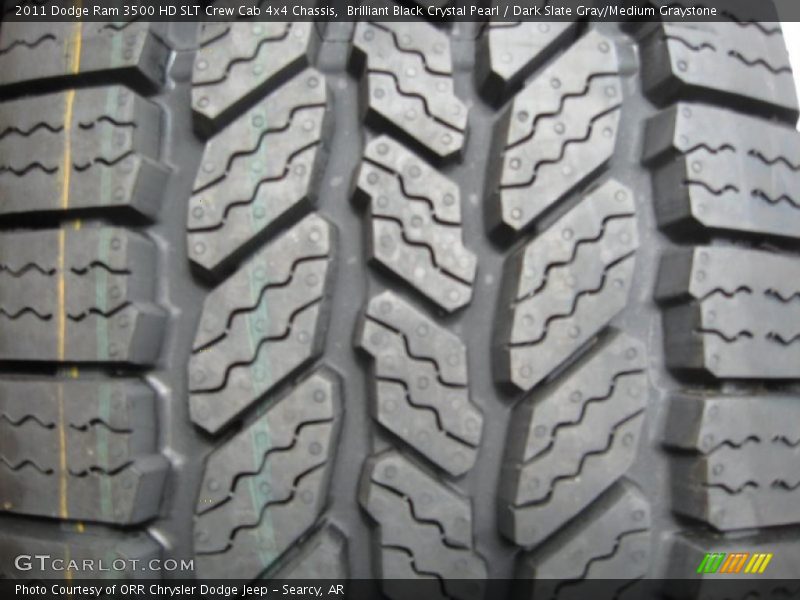 Brilliant Black Crystal Pearl / Dark Slate Gray/Medium Graystone 2011 Dodge Ram 3500 HD SLT Crew Cab 4x4 Chassis