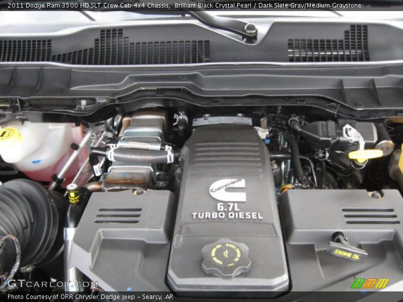  2011 Ram 3500 HD SLT Crew Cab 4x4 Chassis Engine - 6.7 Liter OHV 24-Valve Cummins Turbo-Diesel Inline 6 Cylinder