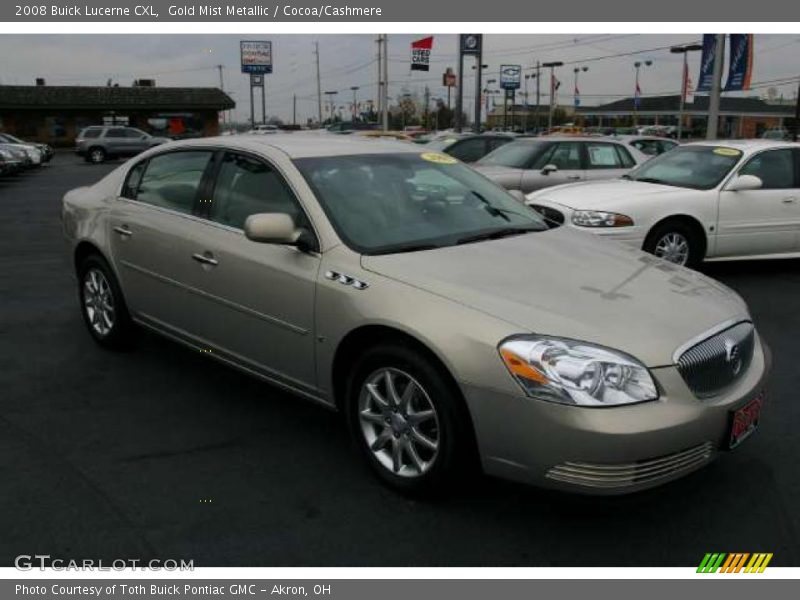 Gold Mist Metallic / Cocoa/Cashmere 2008 Buick Lucerne CXL