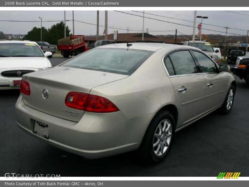 Gold Mist Metallic / Cocoa/Cashmere 2008 Buick Lucerne CXL