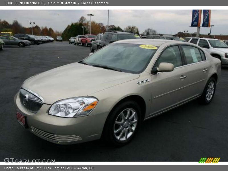 Gold Mist Metallic / Cocoa/Cashmere 2008 Buick Lucerne CXL