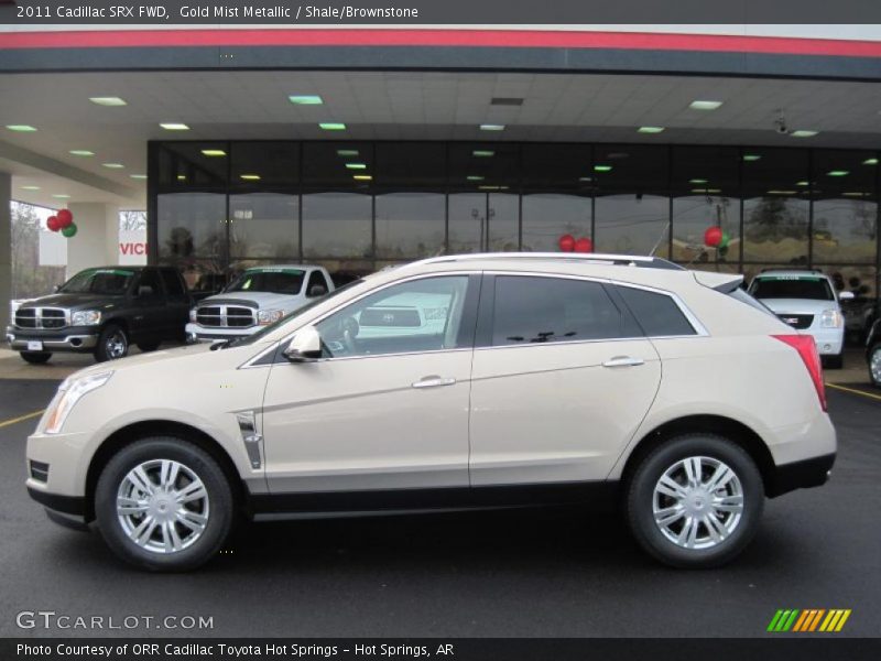 Gold Mist Metallic / Shale/Brownstone 2011 Cadillac SRX FWD