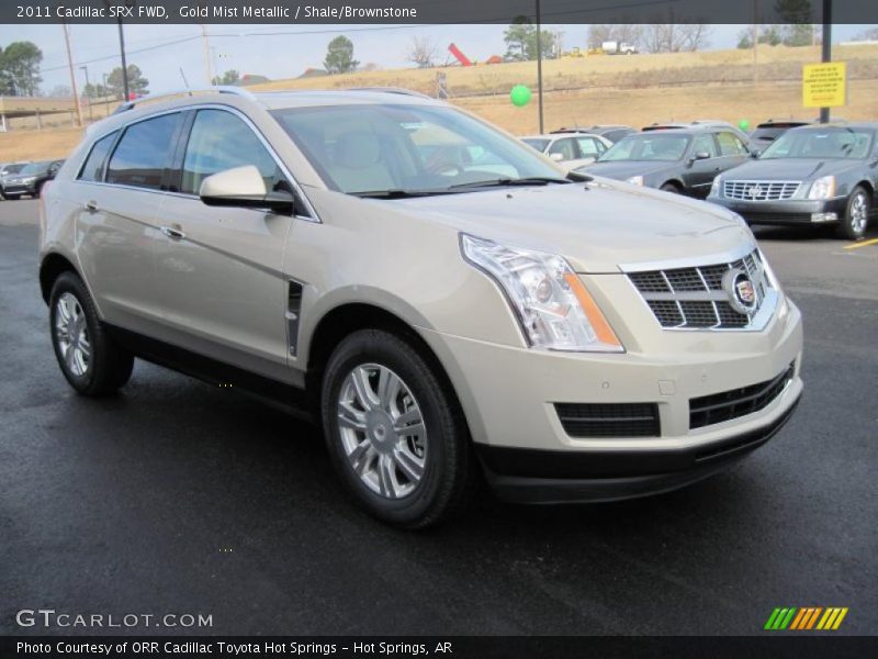 Gold Mist Metallic / Shale/Brownstone 2011 Cadillac SRX FWD