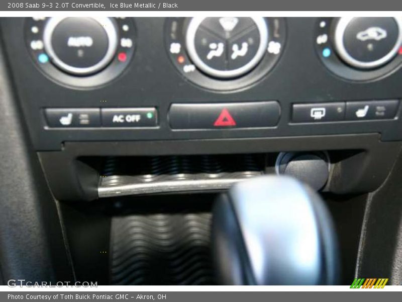 Ice Blue Metallic / Black 2008 Saab 9-3 2.0T Convertible