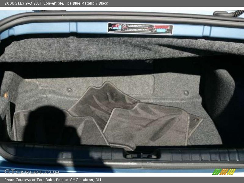 Ice Blue Metallic / Black 2008 Saab 9-3 2.0T Convertible