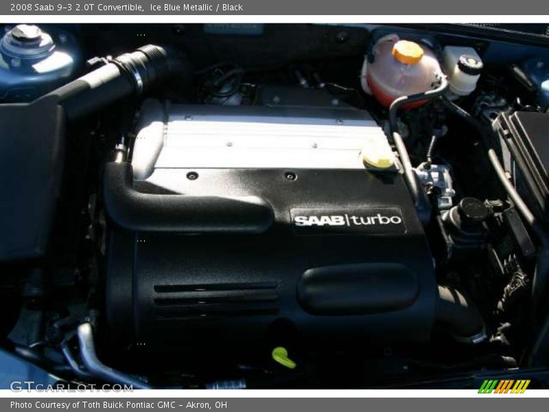 Ice Blue Metallic / Black 2008 Saab 9-3 2.0T Convertible