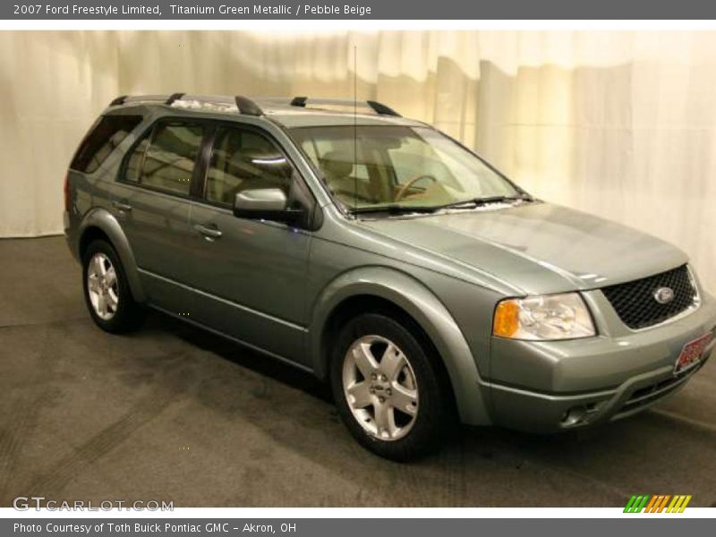 Titanium Green Metallic / Pebble Beige 2007 Ford Freestyle Limited