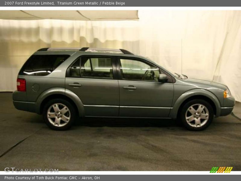 Titanium Green Metallic / Pebble Beige 2007 Ford Freestyle Limited