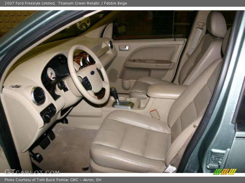 Titanium Green Metallic / Pebble Beige 2007 Ford Freestyle Limited