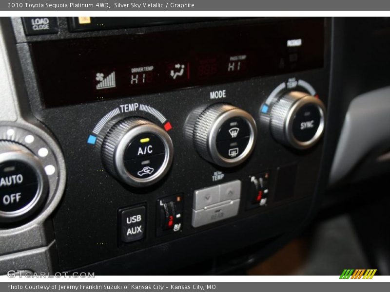 Silver Sky Metallic / Graphite 2010 Toyota Sequoia Platinum 4WD