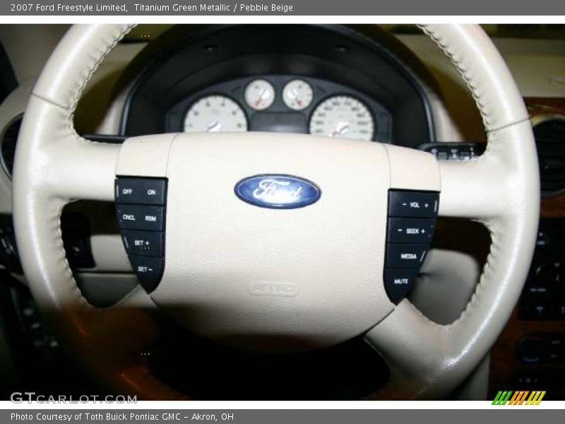 Titanium Green Metallic / Pebble Beige 2007 Ford Freestyle Limited