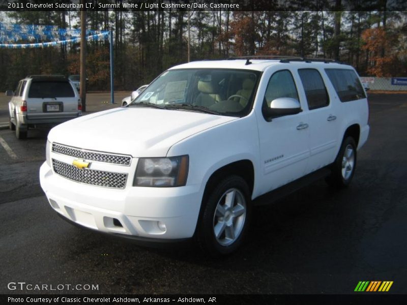 Summit White / Light Cashmere/Dark Cashmere 2011 Chevrolet Suburban LT