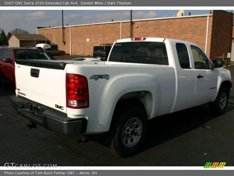 Summit White / Dark Titanium 2007 GMC Sierra 1500 Extended Cab 4x4