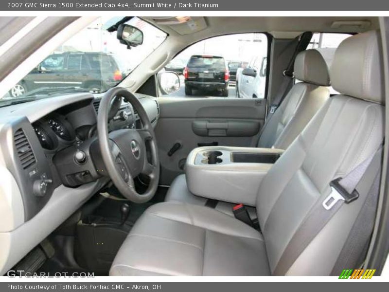 Summit White / Dark Titanium 2007 GMC Sierra 1500 Extended Cab 4x4