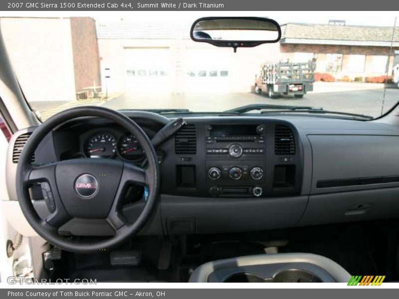Summit White / Dark Titanium 2007 GMC Sierra 1500 Extended Cab 4x4