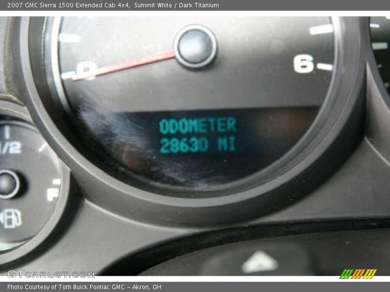 Summit White / Dark Titanium 2007 GMC Sierra 1500 Extended Cab 4x4