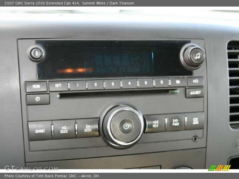 Summit White / Dark Titanium 2007 GMC Sierra 1500 Extended Cab 4x4