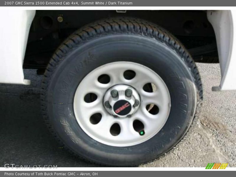 Summit White / Dark Titanium 2007 GMC Sierra 1500 Extended Cab 4x4