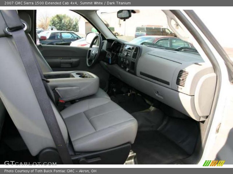 Summit White / Dark Titanium 2007 GMC Sierra 1500 Extended Cab 4x4