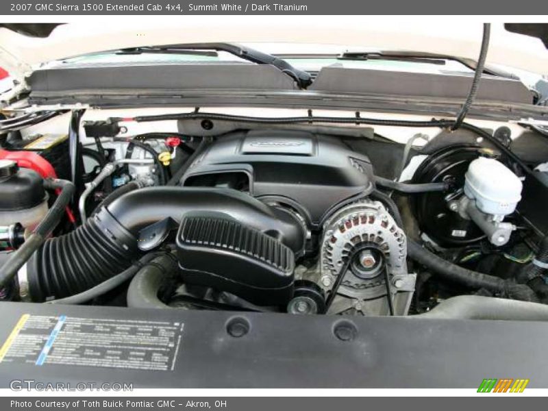 Summit White / Dark Titanium 2007 GMC Sierra 1500 Extended Cab 4x4