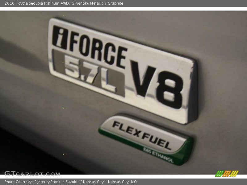 Silver Sky Metallic / Graphite 2010 Toyota Sequoia Platinum 4WD