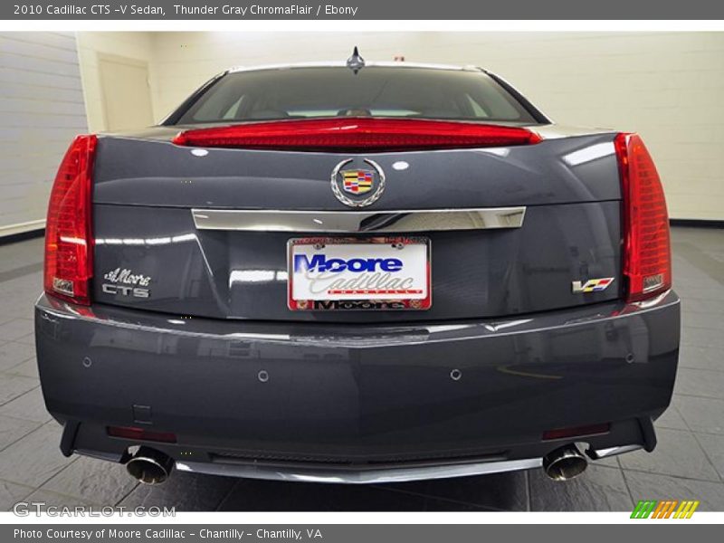 Thunder Gray ChromaFlair / Ebony 2010 Cadillac CTS -V Sedan