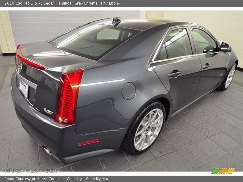 Thunder Gray ChromaFlair / Ebony 2010 Cadillac CTS -V Sedan