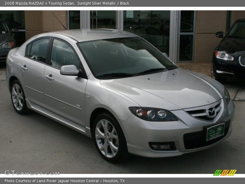 Sunlight Silver Metallic / Black 2008 Mazda MAZDA3 s Touring Sedan