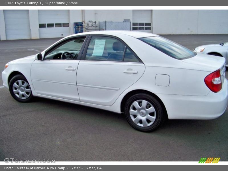 Super White / Stone 2002 Toyota Camry LE