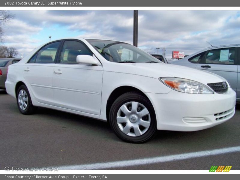 Super White / Stone 2002 Toyota Camry LE